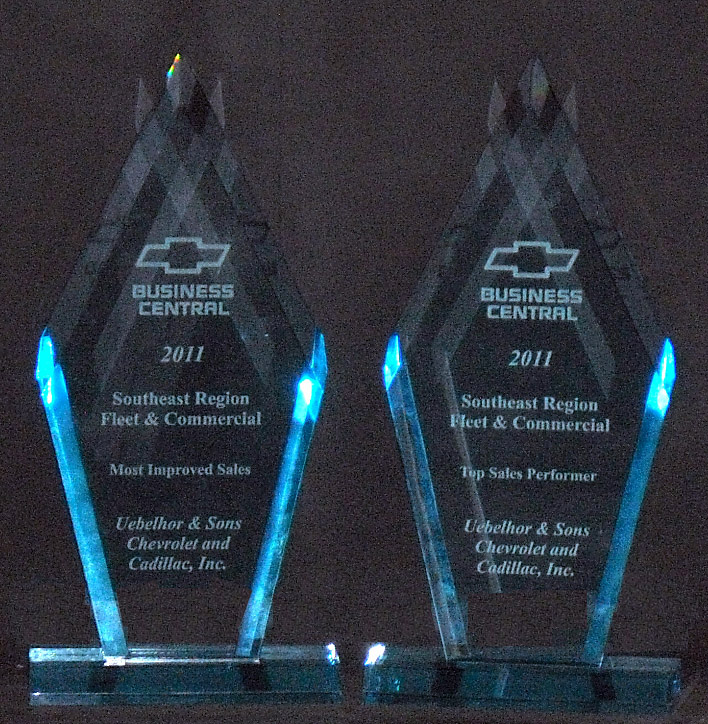 Uebelhor & Sons fleet and commercial sales team received two awards at the GM Fleet and Commercial sales conference